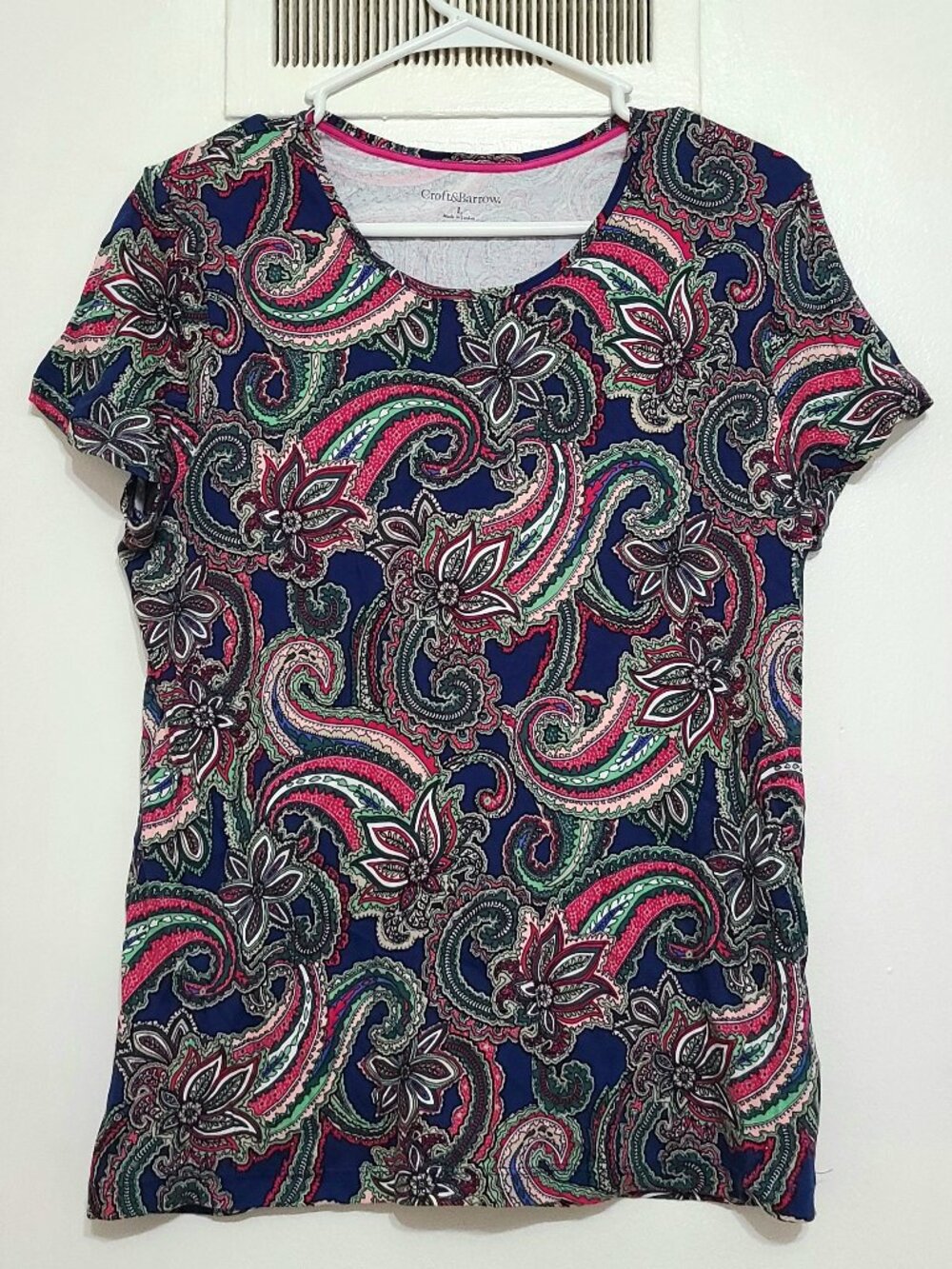 Colorful Paisley Short Sleeve Shirt